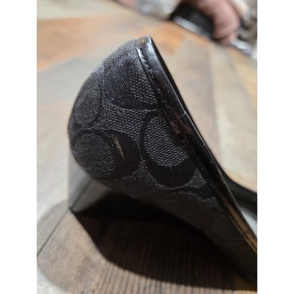 Gorgeous COACH Paola II Black Wooden Wedge BEAUTIFUL TIMELESS & CLASSIC 6.5 - Picture 12 of 13